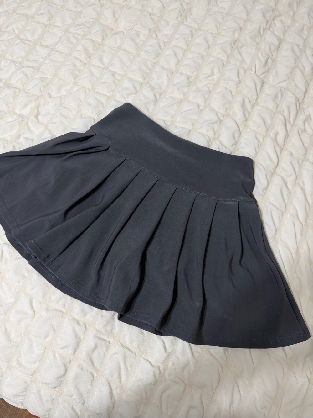 Classic Pleated Women's Skirt in Dark Gray
